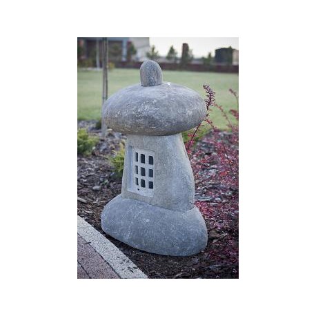 YOUSRI Lampa ogrodowa wykonana z kamienia w kształcie grzybka.