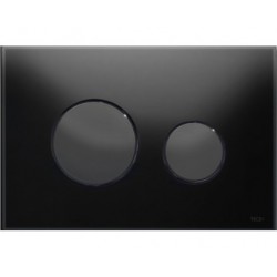 TECEloop - przyciski spłukujące WC, szkło czarne, przyciski czarne TECE