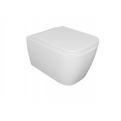 Komplet WC Quadra NO - RIM biały mat