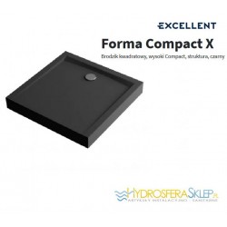 EXCELLENT FORMA COMPACT X 900 x 900mm CZARNA STRUKTURA