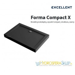 EXCELLENT FORMA COMPACT X 1100x800mm CZARNA STRUKTURA