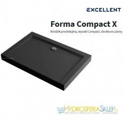 EXCELLENT FORMA COMPACT X 1400x900mm CZARNA STRUKTURA 