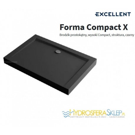 EXCELLENT FORMA COMPACT X 1200x900mm CZARNA STRUKTURA