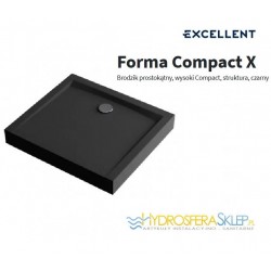 EXCELLENT FORMA COMPACT X 1000x800mm CZARNA STRUKTURA