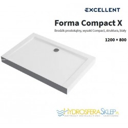EXCELLENT FORMA COMPACT X 1200x800mm BIAŁA STRUKTURA