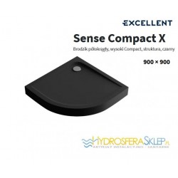 EXCELLENT SENSE COMPACT X 900x900mm CZARNA STRUKTURA