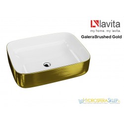 LAVITA GALERA BRUSHED GOLD UMYWALKA NABLATOWA, 505x400x140mm