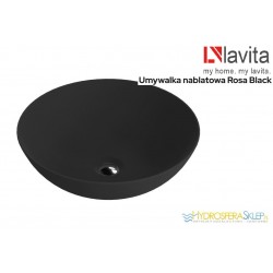 LAVITA ROSA BLACK UMYWALKA NABLATOWA, 400x400x135mm